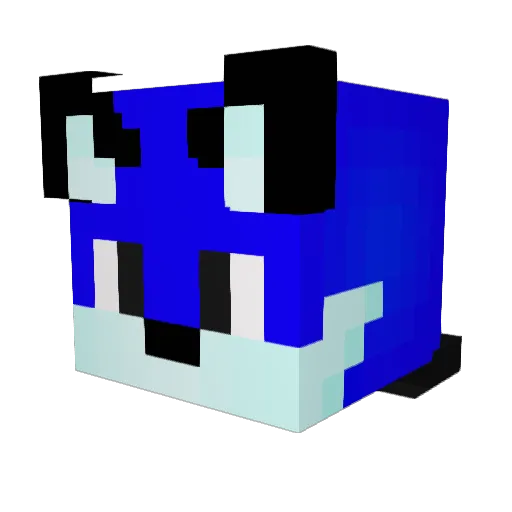 AriyuFox Minecraft avatar head, 3D render