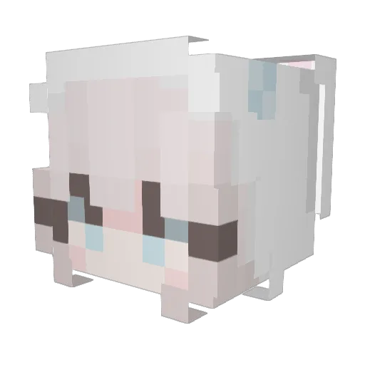 Ariyya214 Minecraft avatar head, 3D render