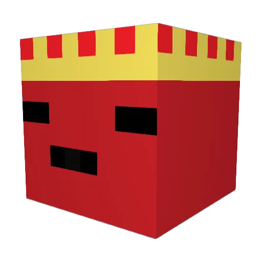 Arize11 Minecraft avatar head, 3D render