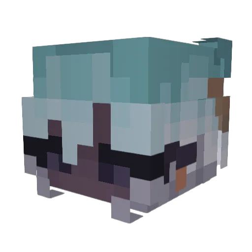 Arizfy Minecraft avatar head, 3D render