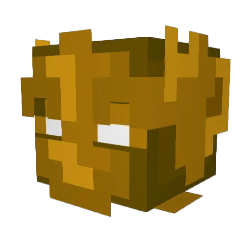 Arizona Minecraft avatar head, 3D render