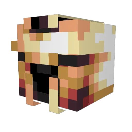 ArizonaShooter Minecraft avatar head, 3D render