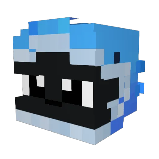Arizonar Minecraft avatar head, 3D render