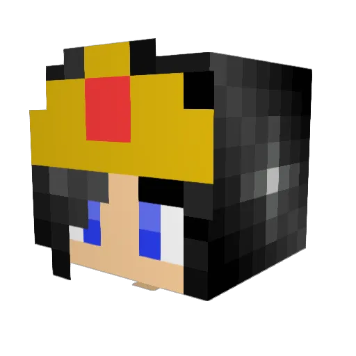 Arjan14 Minecraft avatar head, 3D render