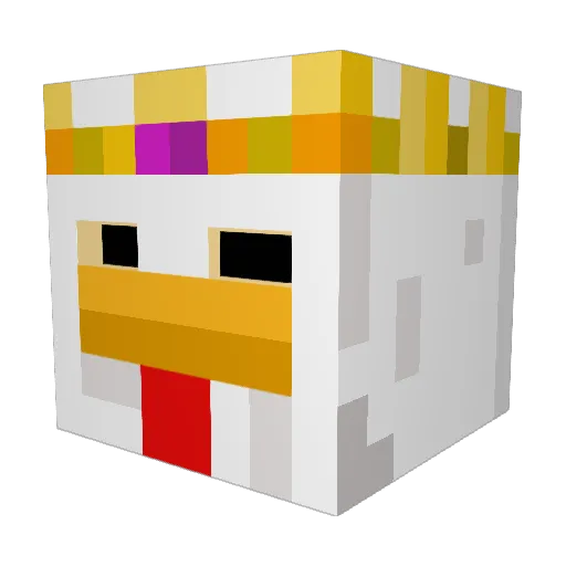 Arjan_II Minecraft avatar head, 3D render