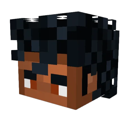 ArjenAAP Minecraft avatar head, 3D render
