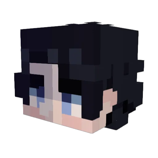 Arjiiiiee Minecraft avatar head, 3D render