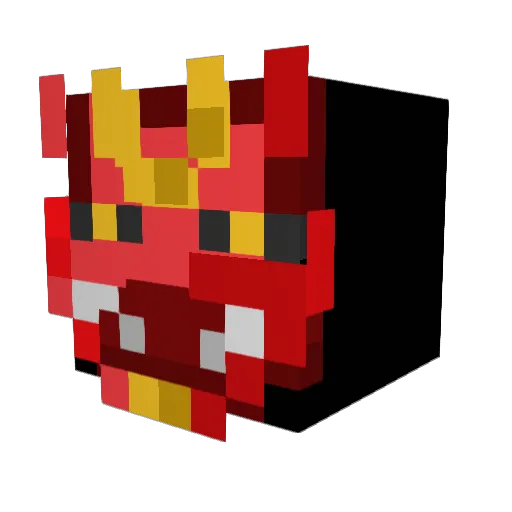 ArjunIcerhkloml Minecraft avatar head, 3D render