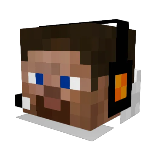 ArjunSuresh Minecraft avatar head, 3D render