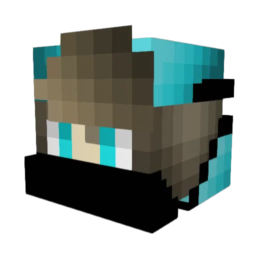 Ark03 Minecraft avatar head, 3D render