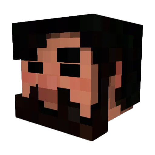 ArkDweller Minecraft avatar head, 3D render