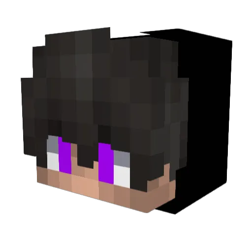 ArkKaBlack91974 Minecraft avatar head, 3D render