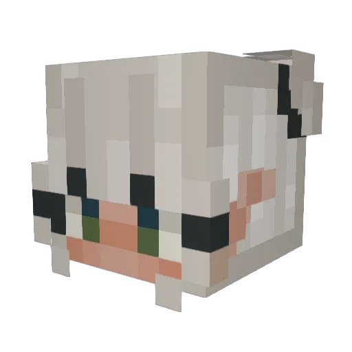 ArkSuou99 Minecraft avatar head, 3D render