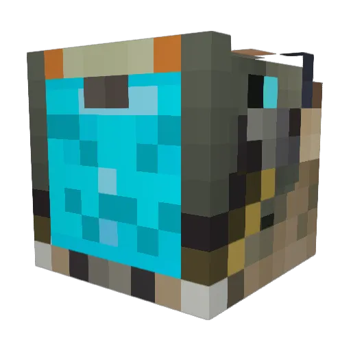ArkThePilot Minecraft avatar head, 3D render
