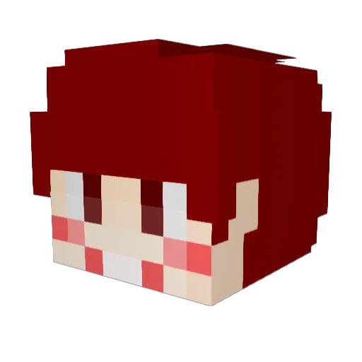 Ark_G Minecraft avatar head, 3D render