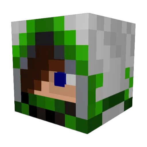 Ark_Sandwich Minecraft avatar head, 3D render
