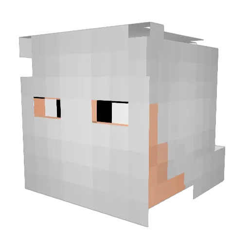 ArkaPavell Minecraft avatar head, 3D render