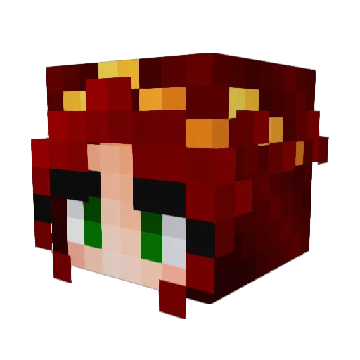 Arkada_ Minecraft avatar head, 3D render