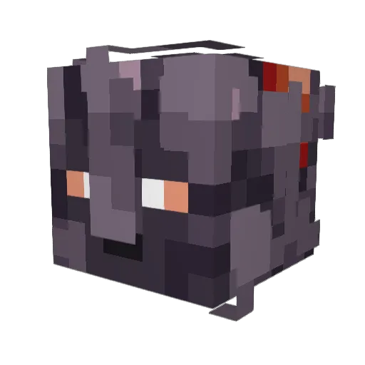 Arkade76 Minecraft avatar head, 3D render