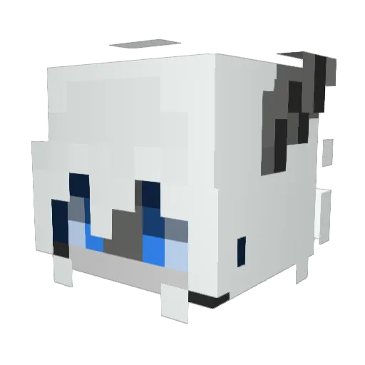 Arkahlis12 Minecraft avatar head, 3D render