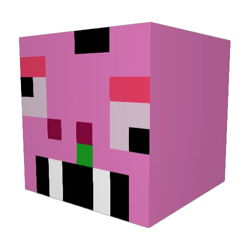 Arkamaeden Minecraft avatar head, 3D render