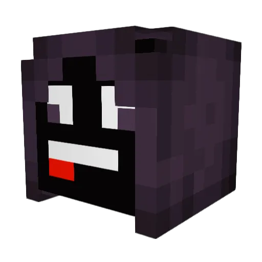 Arkananta02 Minecraft avatar head, 3D render