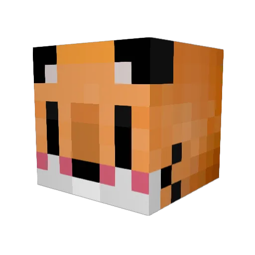 ArkaneWhooves Minecraft avatar head, 3D render