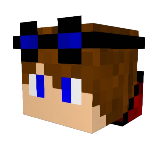 Arkanocs Minecraft avatar head, 3D render