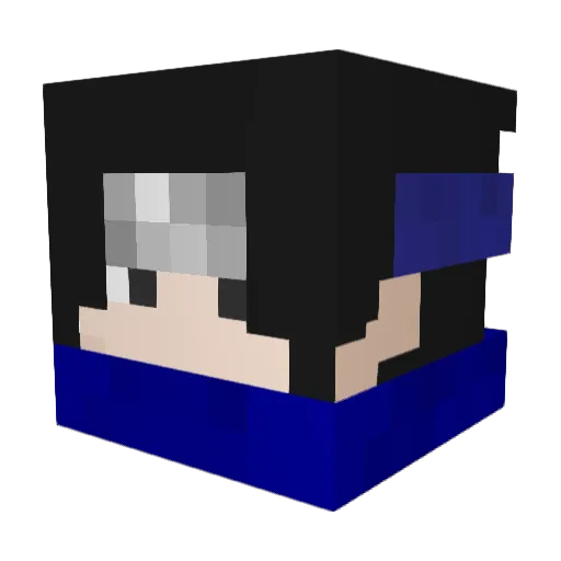 Arkanthos Minecraft avatar head, 3D render