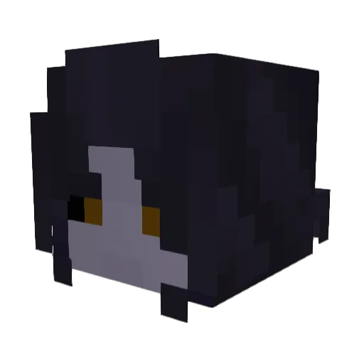 Arkari Minecraft avatar head, 3D render