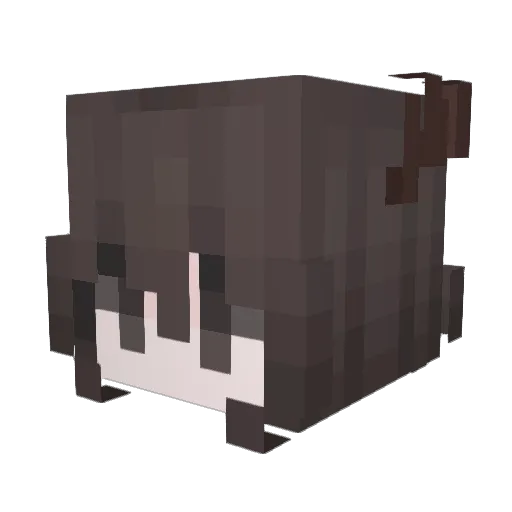 Arkarudi Minecraft avatar head, 3D render