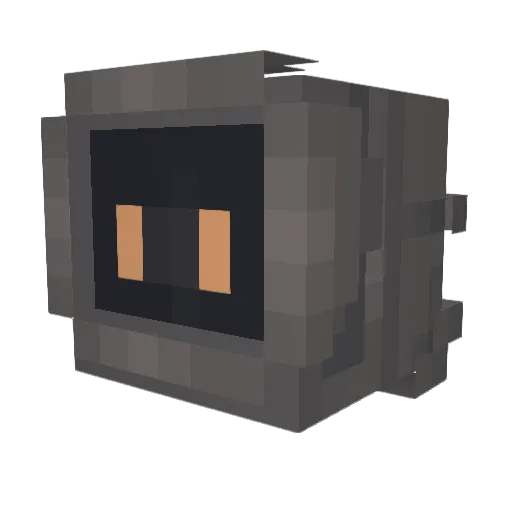 Arkcade Minecraft avatar head, 3D render