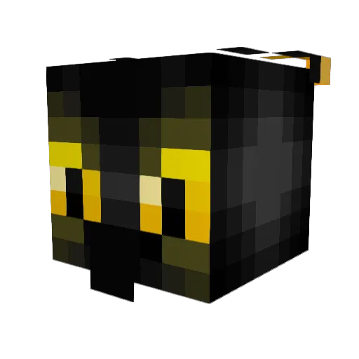Arkcia Minecraft avatar head, 3D render