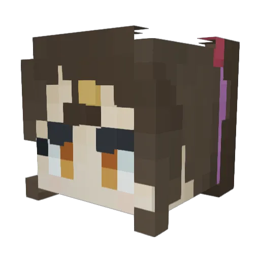 Arkdeso Minecraft avatar head, 3D render