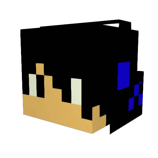 Arkemey Minecraft avatar head, 3D render