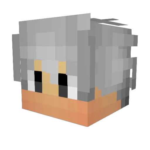 ArkenD Minecraft avatar head, 3D render