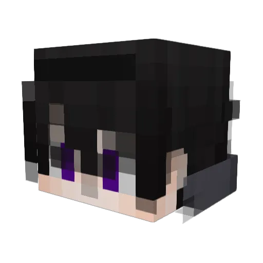 Arkenshi Minecraft avatar head, 3D render