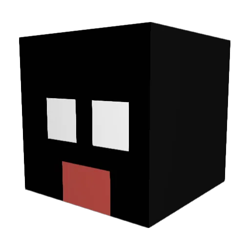 Arketa_ Minecraft avatar head, 3D render