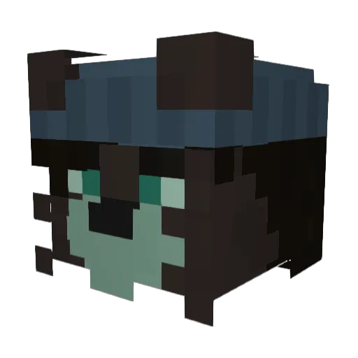 Arketro Minecraft avatar head, 3D render