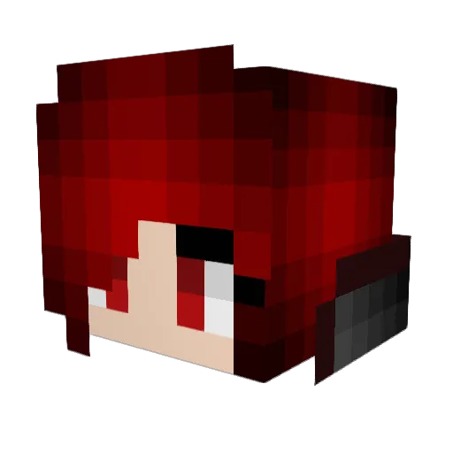 Arkett Minecraft avatar head, 3D render