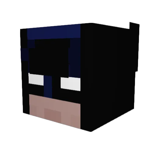 ArkhamTD Minecraft avatar head, 3D render