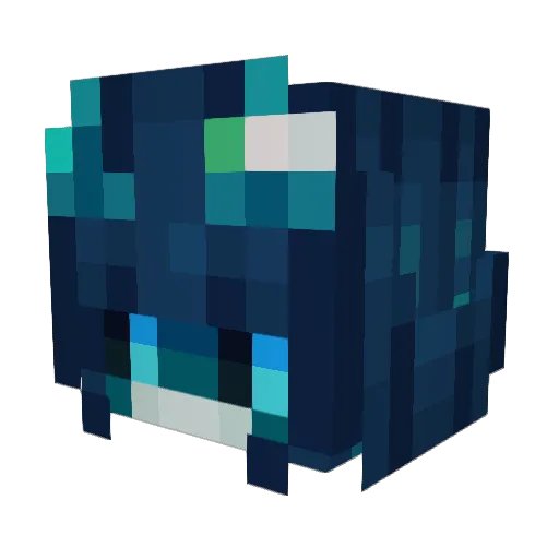 Arkhamology Minecraft avatar head, 3D render