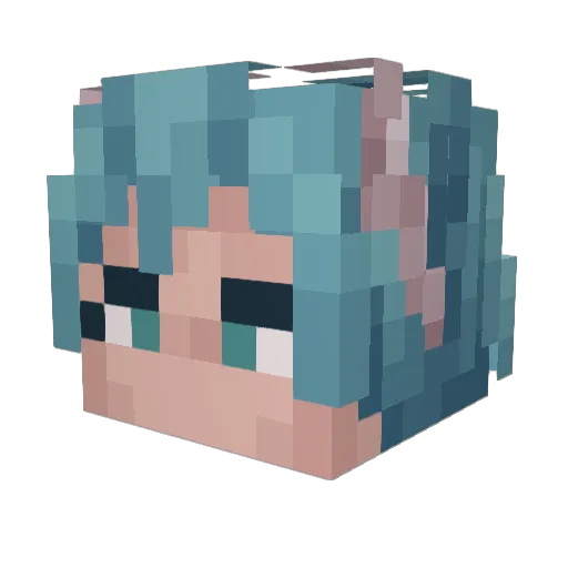 Arkharov Minecraft avatar head, 3D render