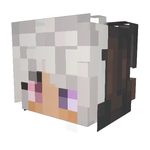 Arkhayla Minecraft avatar head, 3D render