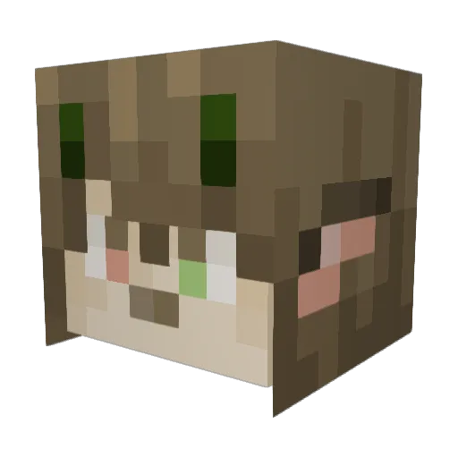 Arkhothep Minecraft avatar head, 3D render