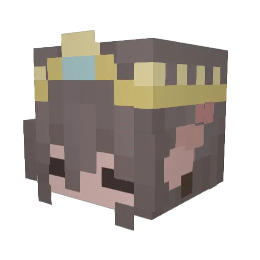 Arkias_ Minecraft avatar head, 3D render