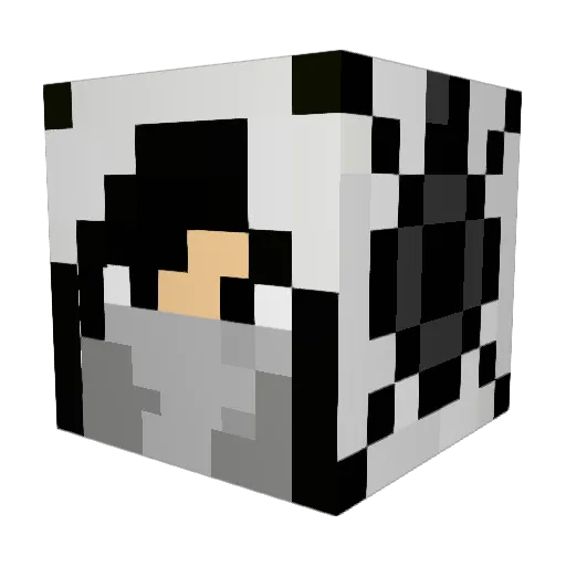 Arkihiro Minecraft avatar head, 3D render