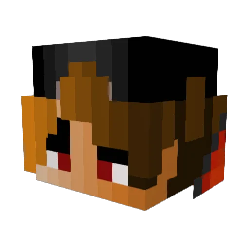 Arkimun Minecraft avatar head, 3D render
