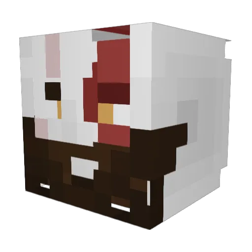 Arkinpowder Minecraft avatar head, 3D render