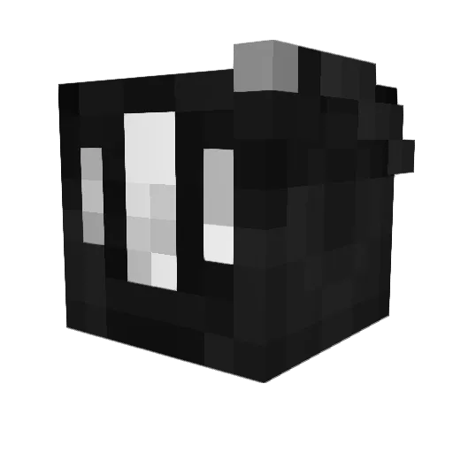 Arkival Minecraft avatar head, 3D render